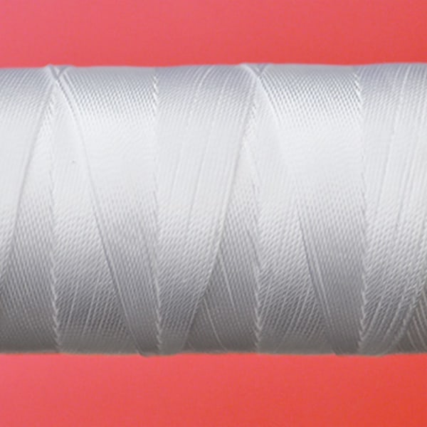 Knyt- och sytråd av nylon, 0.8mm, vit, 10m vit