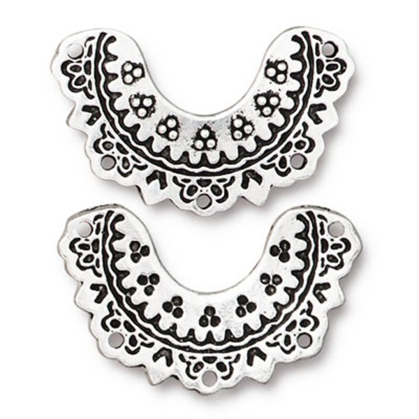 TierraCast länk Marrakesh, 14x23mm, silverpläterad, 1st