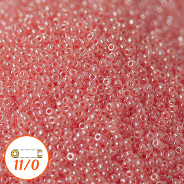 Miyuki seed beads 11/0, I-D rose ceylon, 10g rosa