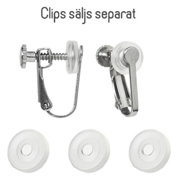 Mjuka komfortkuddar för clips (clips ingår ej), 7mm, 4st transparent