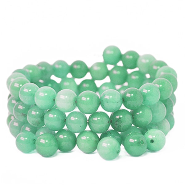 Pärlor av naturlig, tonad "candy jade", gröna, ca 8.3-8.5mm grön 50