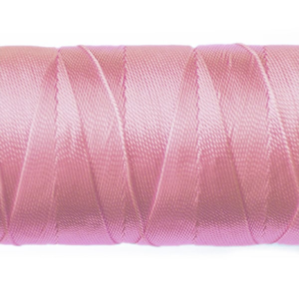 Knyt- och sytråd av nylon, 0.8mm, rosa, 10m rosa