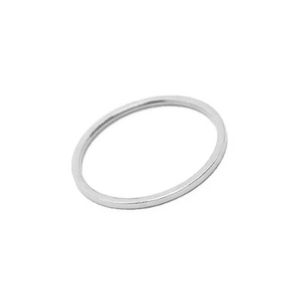 Rund länk/fingerring, rostfritt kirurgiskt stål, innerdiameter 1