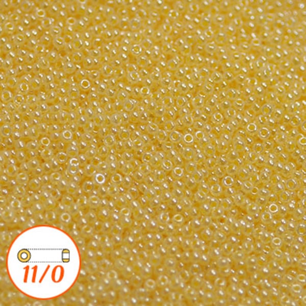 Miyuki seed beads 11/0, I-D creamrose ceylon, 10g gul