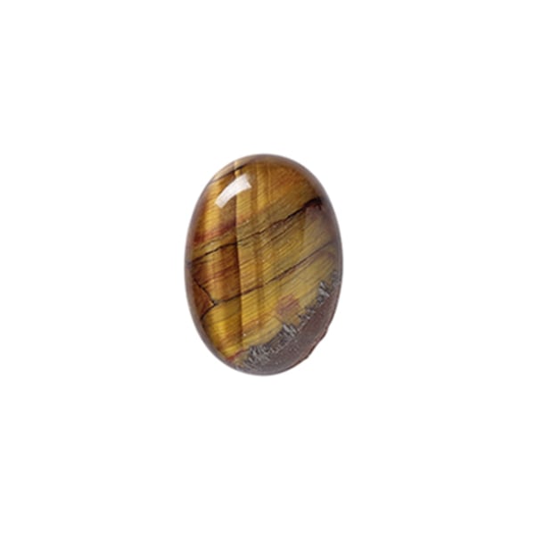 Cabochon, naturligt tigeröga, 20x30mm oval, 1st brun