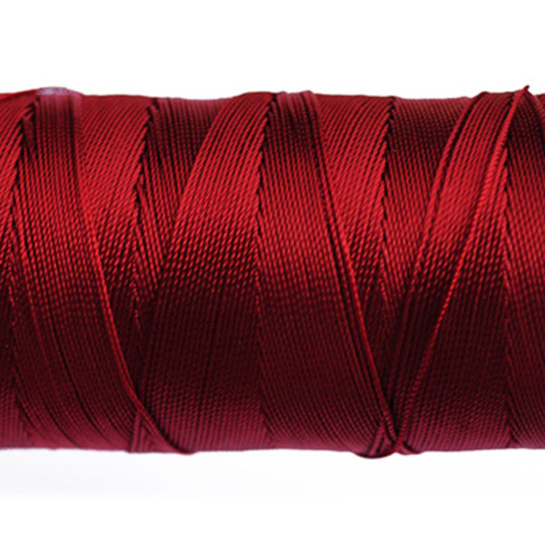 Knyt- och sytråd av nylon, 0.8mm, vinröd, 10m röd