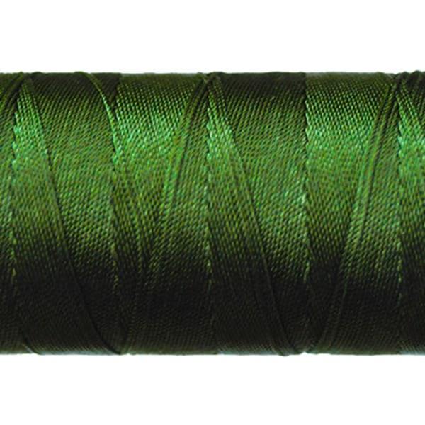 Knyt- och sytråd av nylon, 0.8mm, mörk mossgrön, 10m grön