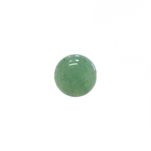 Cabochon, naturlig grön aventurin, ca 14mm rund, 1st grön