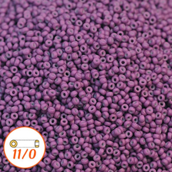 Miyuki seed beads 11/0, special dyed wine, 10g lila