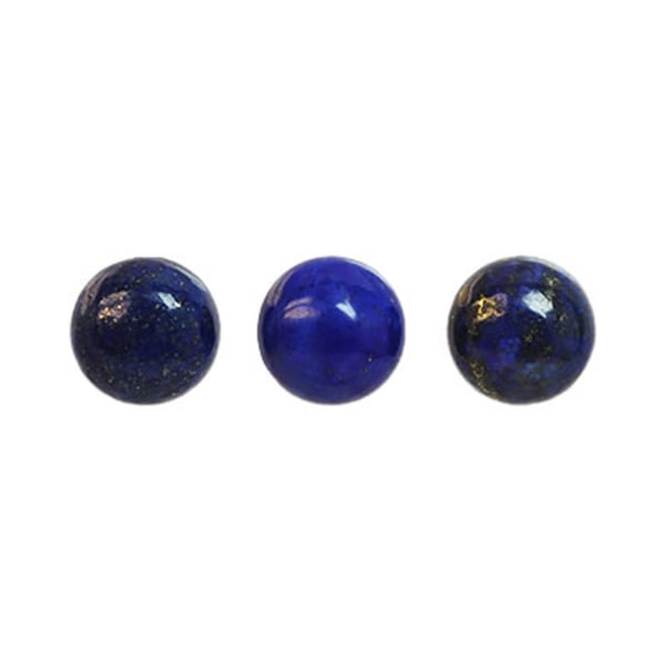 Cabochon, naturlig lapis lazuli, 10mm rund, 1st blå