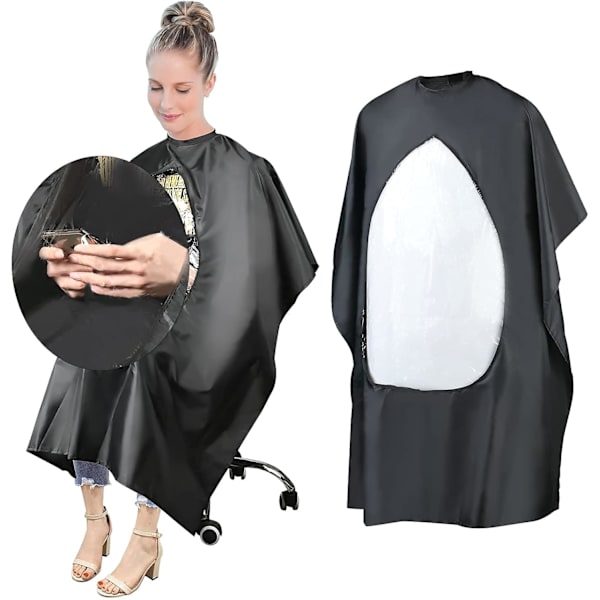 Frisørkjole Barber Cape, Klippekapper, Full Lengde Vanntett Frisør Frisør Cape for Hårstyling, Klipp og Farger D