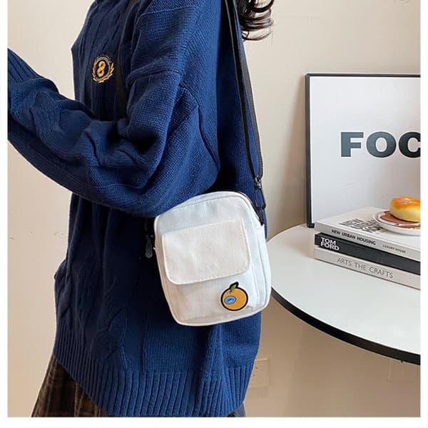 Skulderveske Canvas Bag GUL Gul Yellow