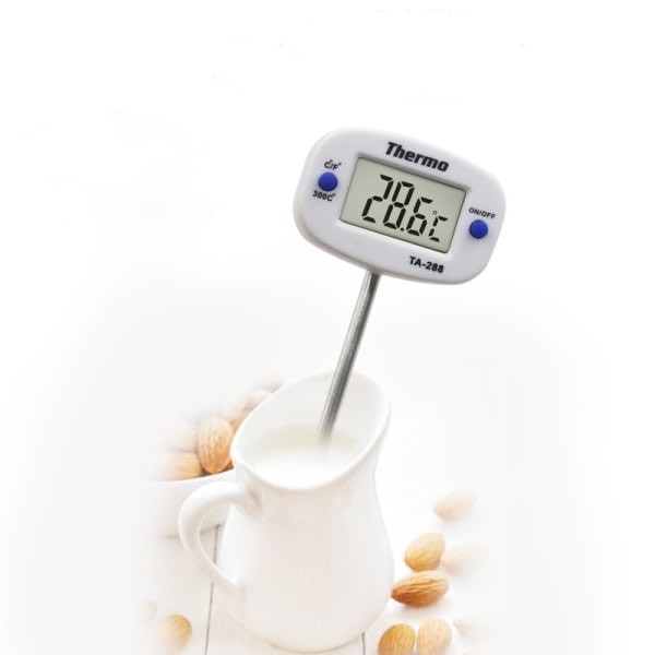 1 STK Digital kökstermometer för BBQ Elektronisk digital matsond termometer BBQ Vatten Mjölk Kötttemperatur Köksredskap Betterlifef