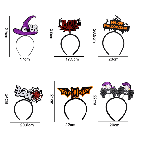 IC Snygga halloween-pannband för halloweenfest cosplay stil 1