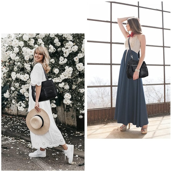 IC Messenger-taske, crossbody-taske i læder til kvinder, skuldertaske