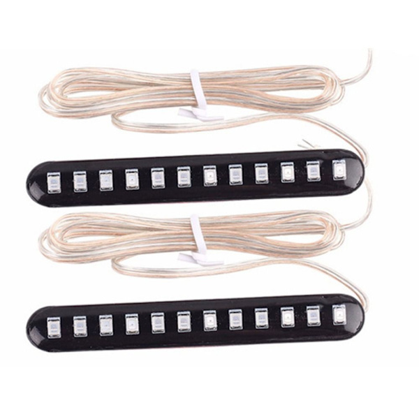 2 STK Motorcykel Blinklys LED Lysstriber Nummerplade
