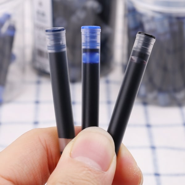 30 st Jinhao Universal svart blå reservoarpenna bläckpåsepatroner 2,6 mm refill Blå
