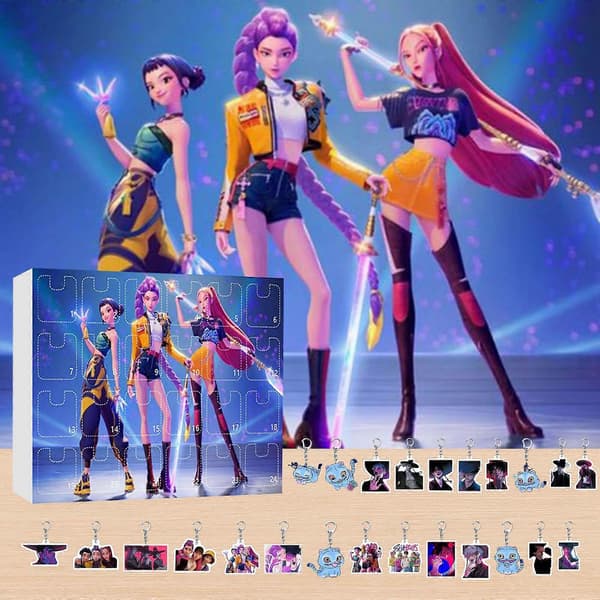 K-POP Magic Band Julekalender Sæt - 24 Dages Overraskelsesgavepakke til Fans og Nøgleringe til Børn D