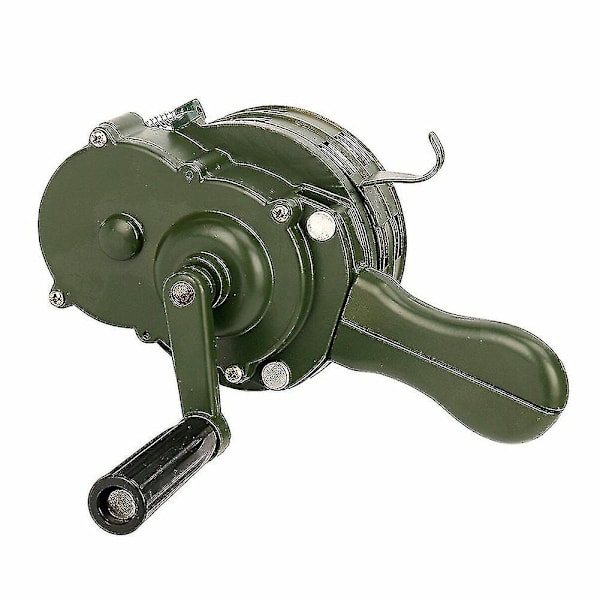 Hand Crank Siren Horn 110db Manuellt Manövrerad Metallalarm Flygraid Nöd Säkerhet