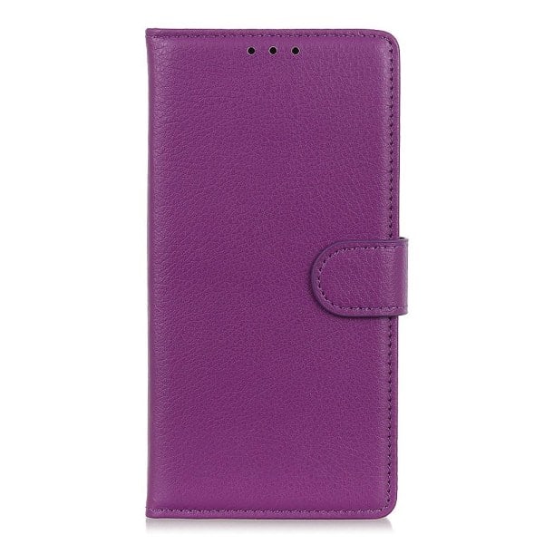 IC Samsung Galaxy A32 5G - Litchi Tekstur Etui - Lilla Lilla Lilla