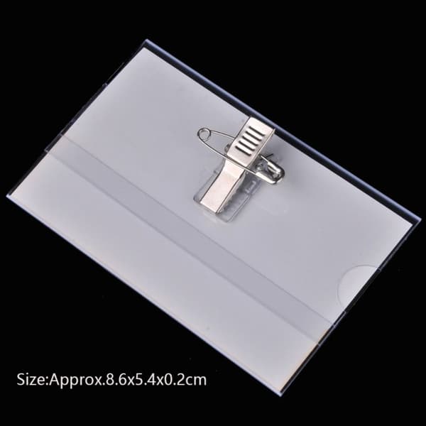 10 st ID-kortshållare Säkerhetsnål Clip Brosch 10 st 10pcs