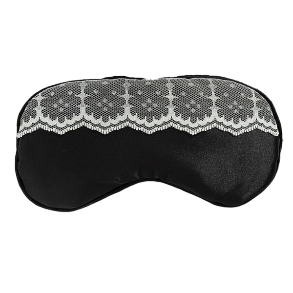 IC Ögonmask med mjuk spets, skuggande ögon, resor, svart