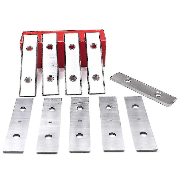 10 stk. Wolframcarbidskraber 50X12X1.5MM Dobbeltkantet Heavy Duty Skraber Udskiftningsblade til P