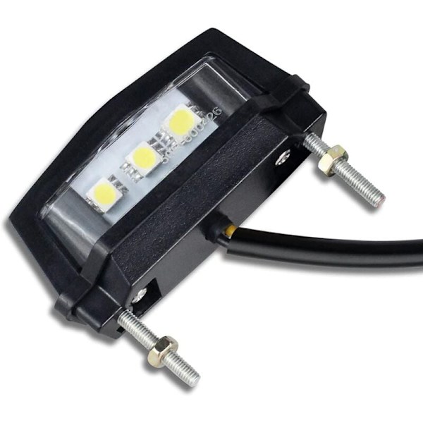PC Motorsykkel Skiltlys, 12V Universelt Motorsykkel LED Baklys Skiltlampe, Hvitt Lys