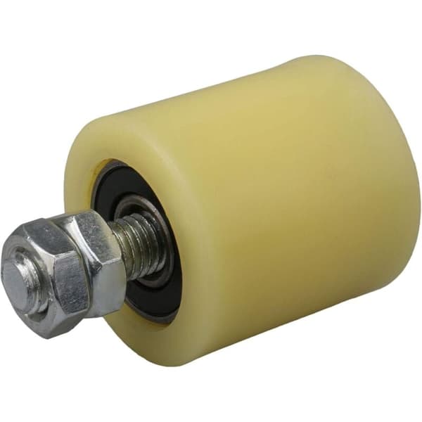 M12 48 x 50 mm PP-teräsrullalaakeriohjainpyörä 6201-laakeri-insertilla sähköoveen, 2 kpl