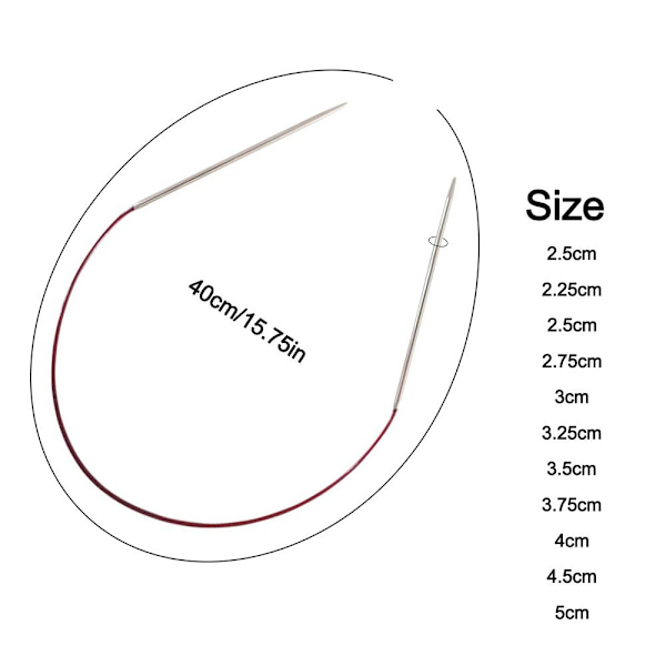 Strikkepinner Heklenåler 2MM 2mm 2mm