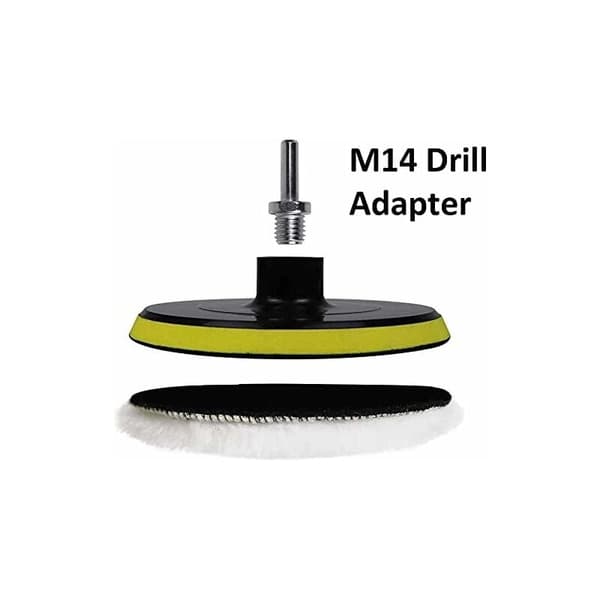 4 stk. 6-tommers ullpoleringspute Poleringshjul for bitbuffer-tilbehør med M14 bitadapter