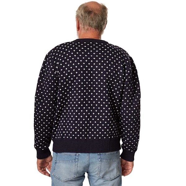 tectake Jultröja med vinterligt snömotiv blå-vit Blå Blue xxl