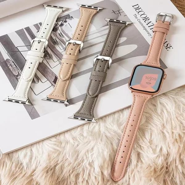 Nahkarannekello GREY Harmaa Grey