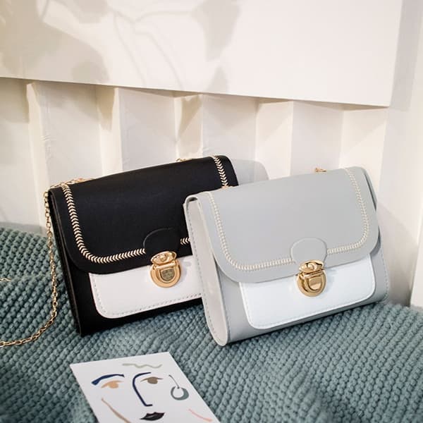 Mini Crossbody Väskor Dam Messenger Väska SVART Svart Black