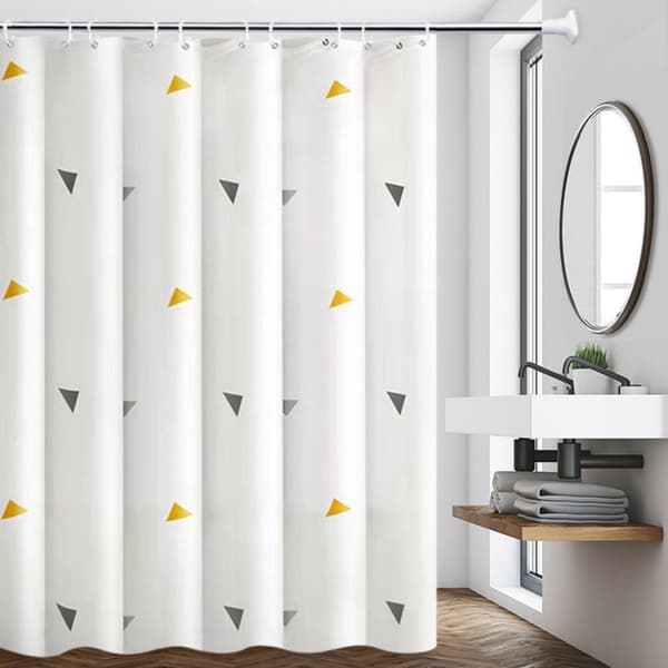 Duschdraperi, PEVA, Snabbtorkande Vattentätt Mögelresistent, Med 12 Ringar, För Dusch Och Badkar, 200 x 220 cm