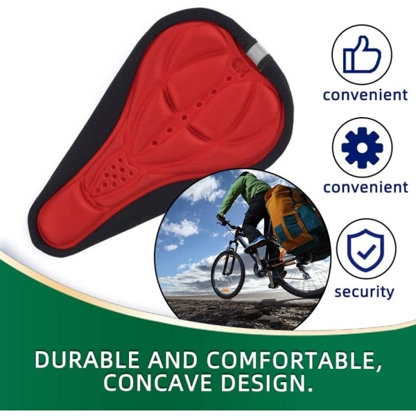 IC 3D silikon gelsadel för mountainbike, MTB, landsvägscykel