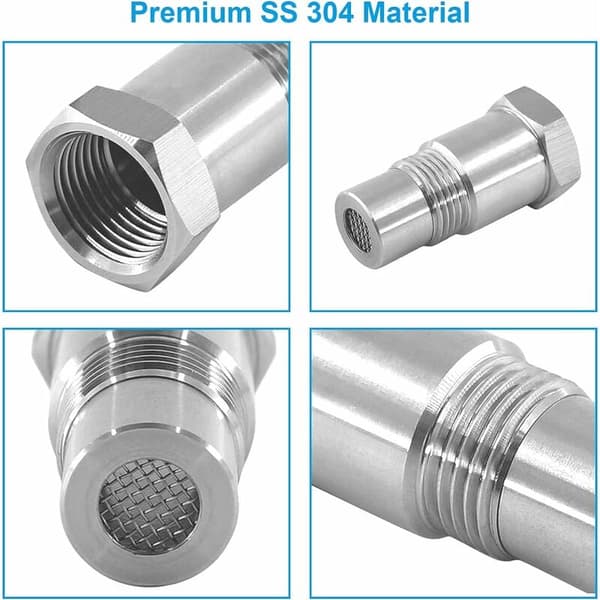 2 stk. Oxygen Sensor Extender Spacer Forlænger til Bilmotor Udstødningssystemer M18 x1.5, 45mm Lambda Sensor