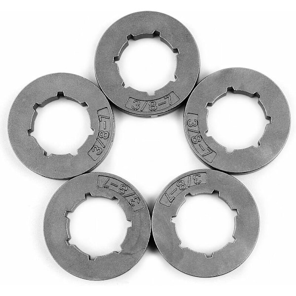 5 kpl Ketjupyörän Rengas 3/8\" Jako 7 Hammas 19mm Stihl MS360 MS310 Husqvarna 154 254 50 51 55 Moottorisahaan 18720 Varaosat