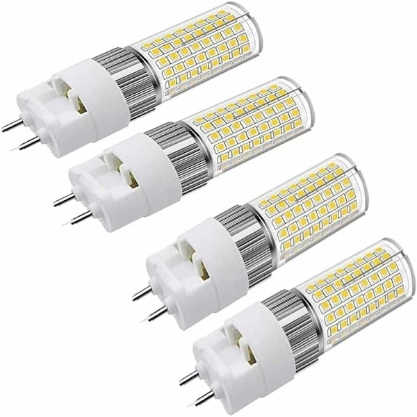 G12 LED-lampa 16W Naturvit, Bi-Pin Majslampa, 4000K 1600 Lumen Taklampa Strålkastare för Hem Gata Garage Landskap Lager, 4-pack