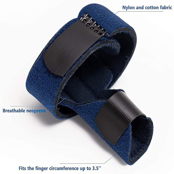Trigger Finger Splint, justerbar fingerstøttebrakett Bonus festetape for å lindre fingerlåsing, popping, bøying, stivhet, senefrigivelse og