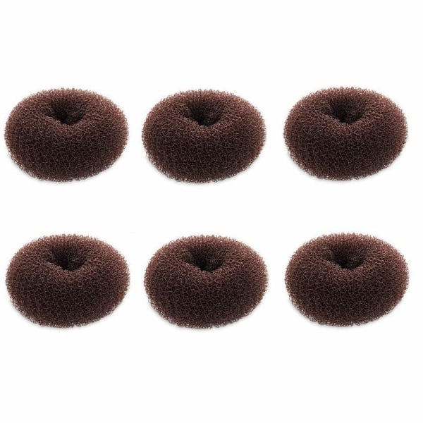 IC Ekstra liten hårknute-maskin for barn, 6 stk Chignon-hårknuteform for jenter, mini hårknuteformer