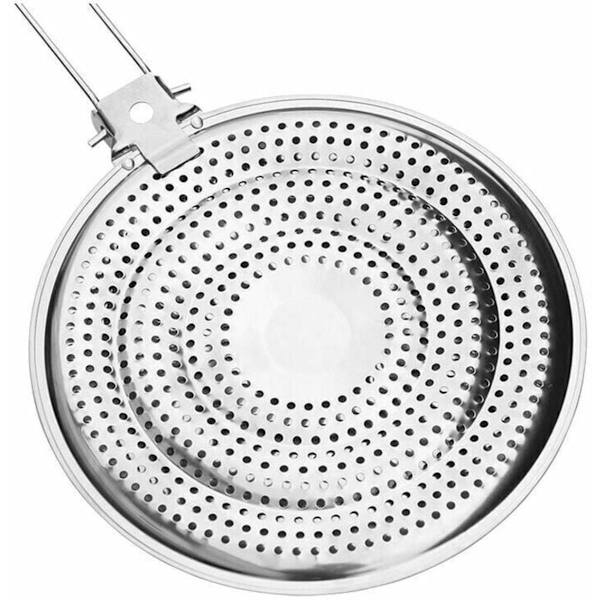 21 cm varmefordeler i rustfrit stål, kun til gaskomfurer
