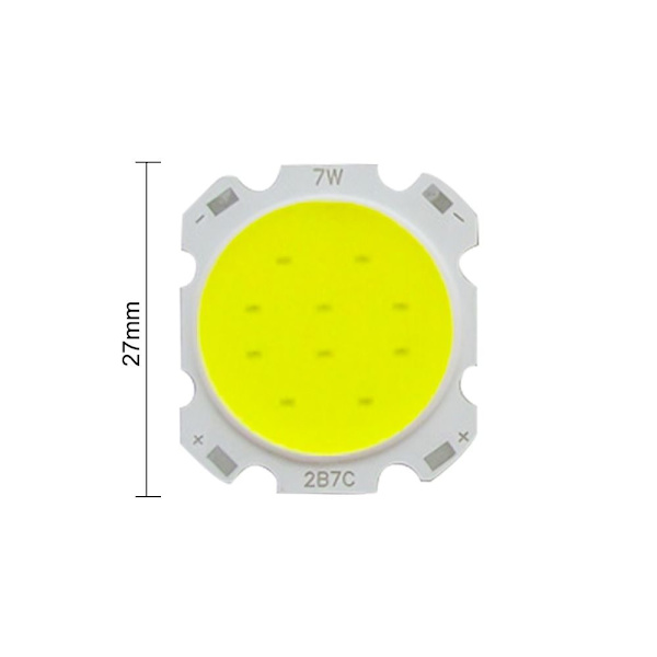 LED Kilde Chip Lysdiode HVIT 7W 7W hvit 7W-7W white 7W-7W