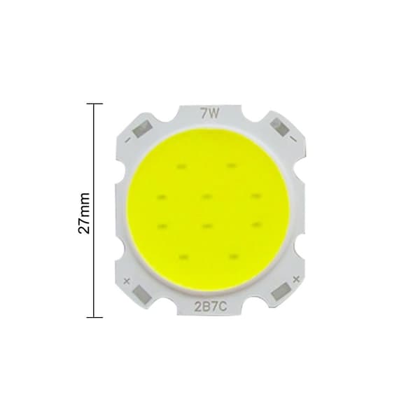 LED Kilde Chip Lysdiode VARM HVIT 7W 7W varm hvit 7W-7W warm white 7W-7W