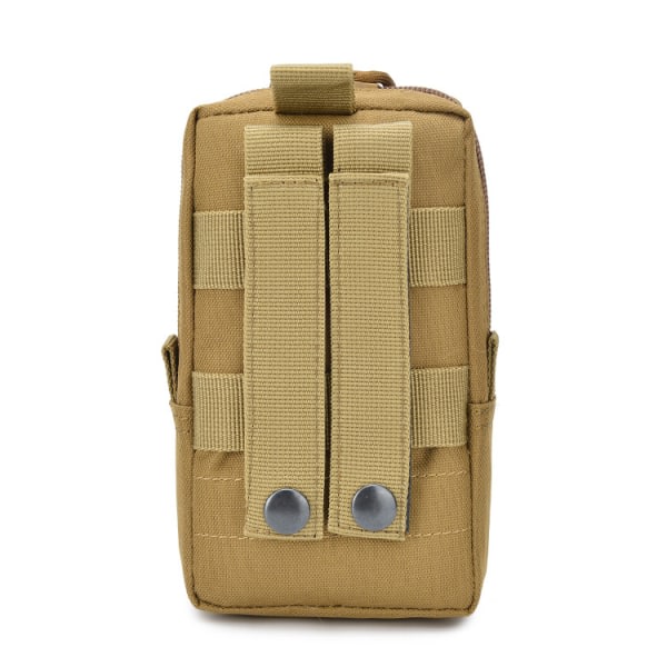 Khaki Utomhussport multifunktions militär fläkthängande väska bergsklättringsväska tillbehör förvaringsväska bär taktisk mobiltelefonväska