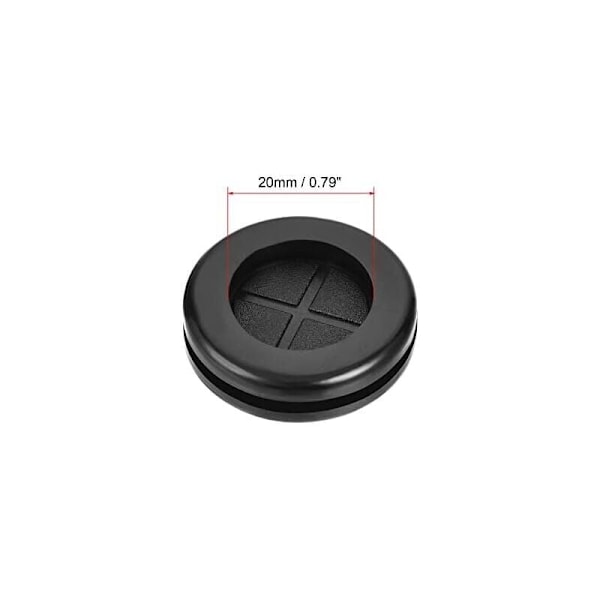 Gummi Grommet Rund Dobbeltsidet Støtte Diameter 40mm Gummi Kabelmuffe Beskyttelse 4 stk., fra DEBUNS