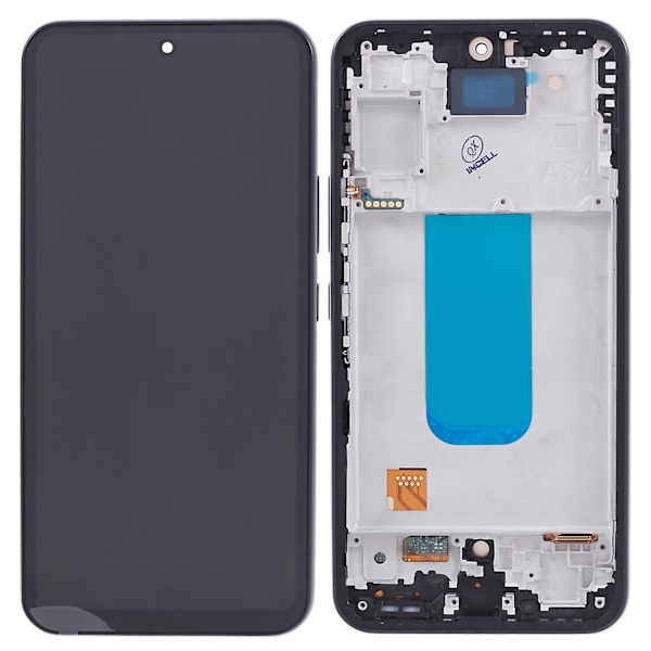 För Samsung Galaxy A54 5G A546 Grade C LCD-skärm och digitizer-enhet + ram ersättningsdel
