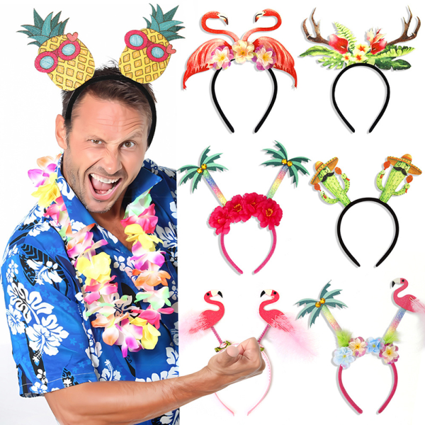 IC Hawaiian Party Pannband Hårband Barn Glad Sommar Tropisk Bir A4