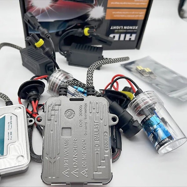 55w Snabbstart HID Xenon strålkastarsats Slim AC Ballast H7 H3 H7 H8 H9 H11 9005 Alla färger 6000k 4300k 8000k ersätt halogenlampa