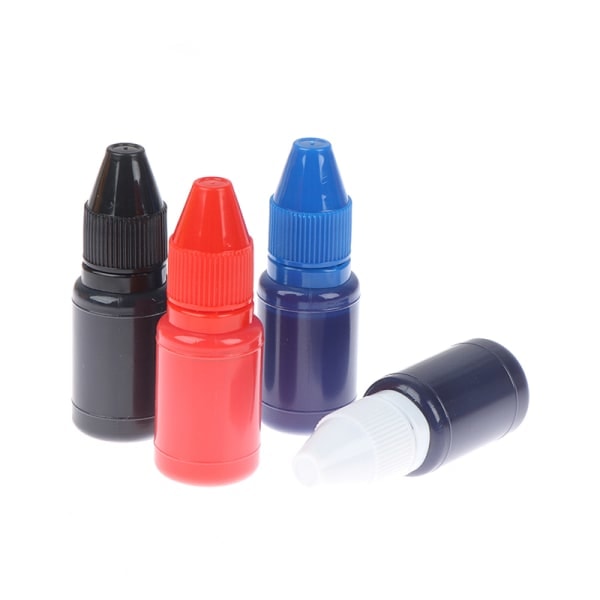 IC 10ml Blekkpute Flash Refill Hurtigtørkende stempelblekk Lysfølsomt Svart